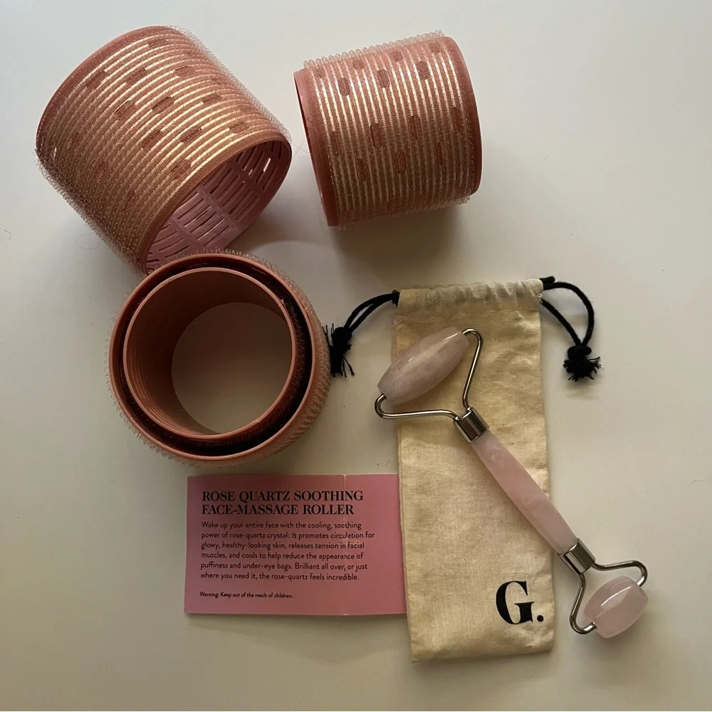 Goop Quartz Face Roller and Jumbo Hair Rollers - Picture 8 of 9